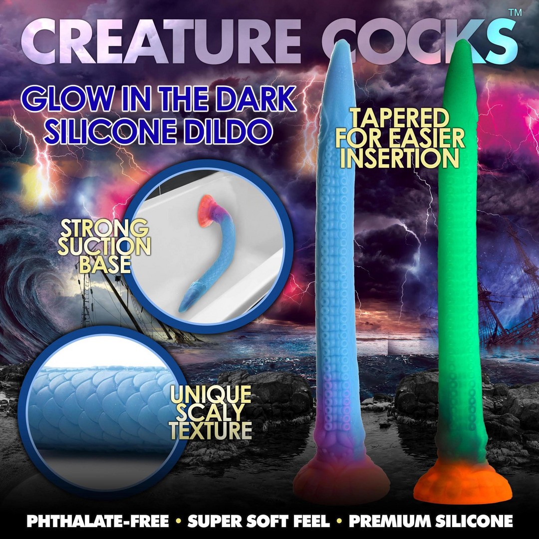 MAKARA - GLOW IN THE DARK - SILICONE SNAKE DILDO