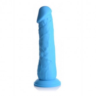 SILICONE DILDO WITHOUT BALLS - 7 / 18 CM