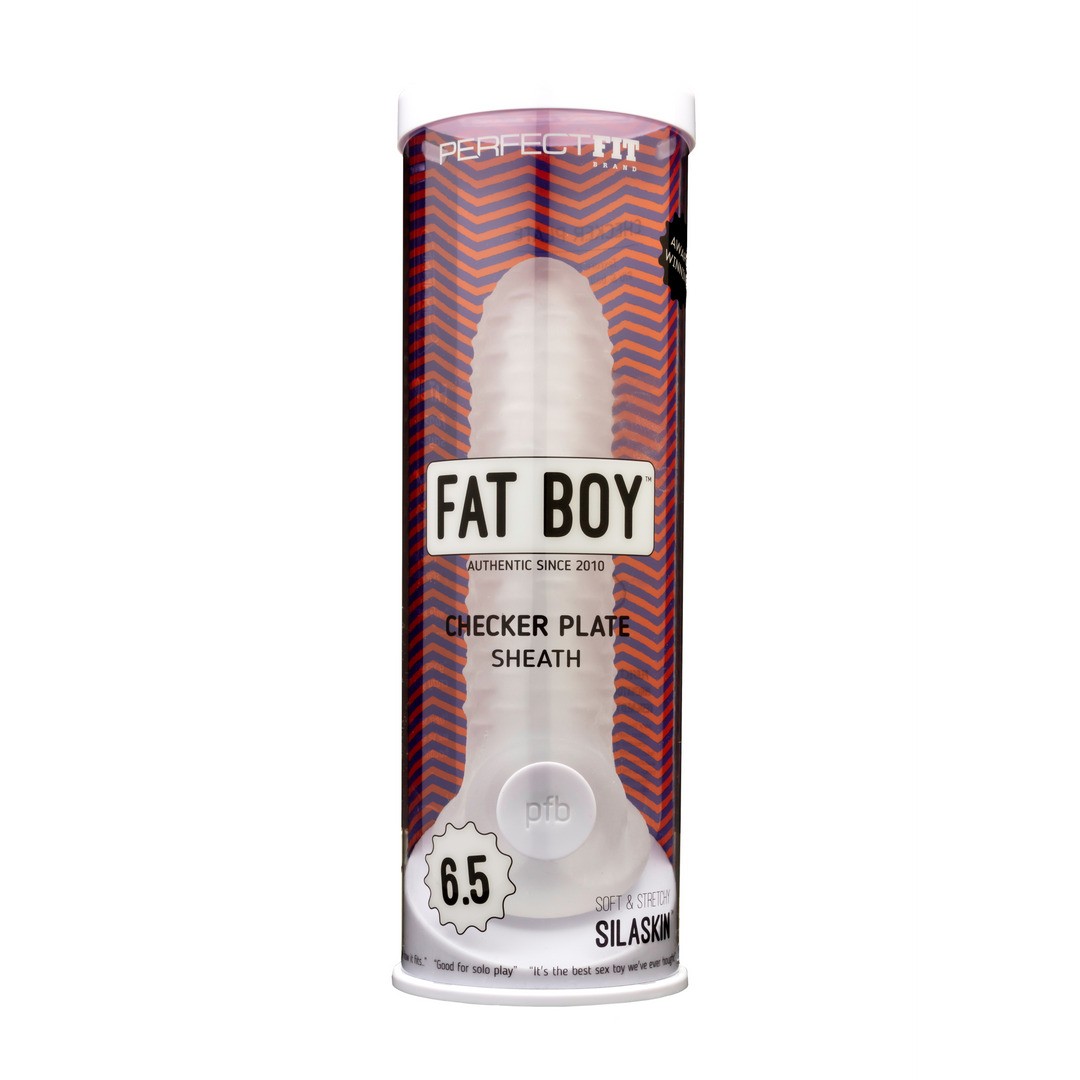 FAT BOY CHECKER BOX SHEATH - DILDO - 6 / 16,5 CM