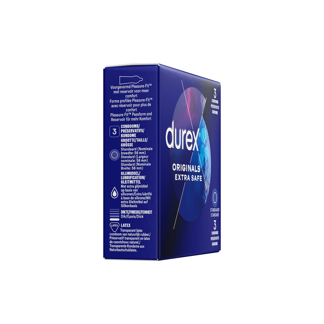 ORIGINALS EXTRA SAFE - CONDOMS - 3 PIECES