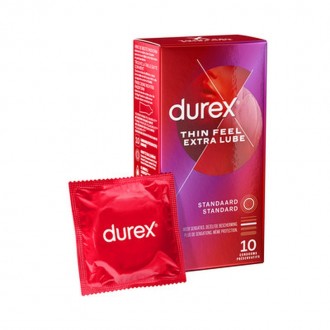 THIN FEEL EXTRA LUBE - CONDOMS - 10 PIECES