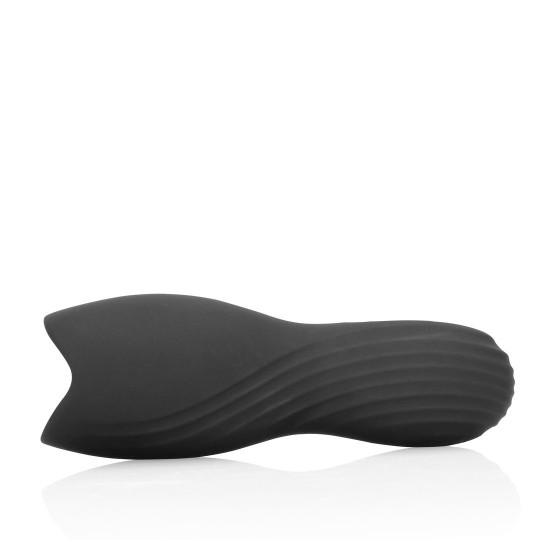 VIBRATING MASTURBATOR SLEEVE - LICORICE BLACK