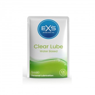 EXS CLEAR LUBE SACHETS - 100 PIECES