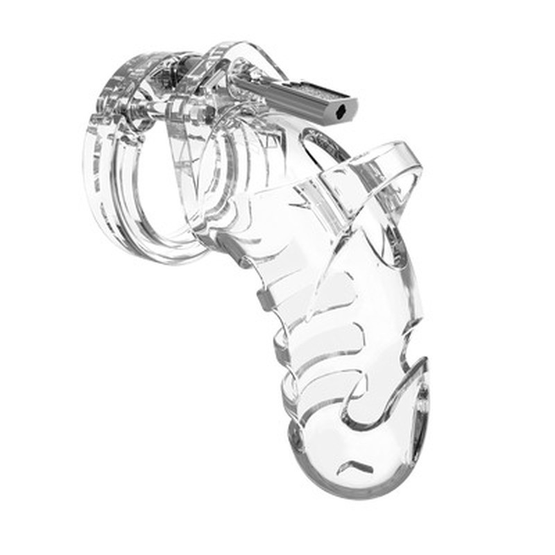 MODEL 26 - CHASTITY CAGE - 4.5&#039; / 11,5 CM - TRANSPARENT