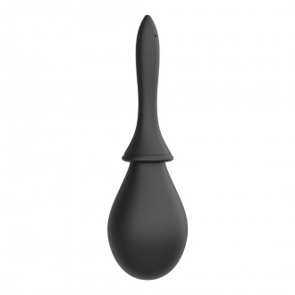 ANAL DOUCHE SET WITH 2 SILICONE TIPS - 260 ML - BLACK