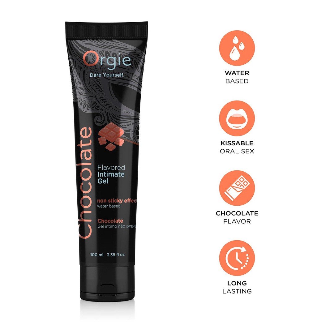 LUBE TUBE CHOCOLATE - WATERBASED LUBRICANT - 3 FL OZ / 100 ML