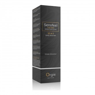 SENSFEEL - HAIR AND BODY LOTION WITH PHEROMONES FOR MEN - 3.38 FL OZ / 100 ML