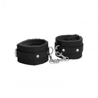 PLUSH LEATHER ANKLE CUFFS