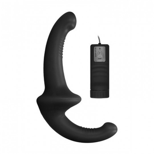 VIBRATING SILICONE STRAPLESS STRAP-ON