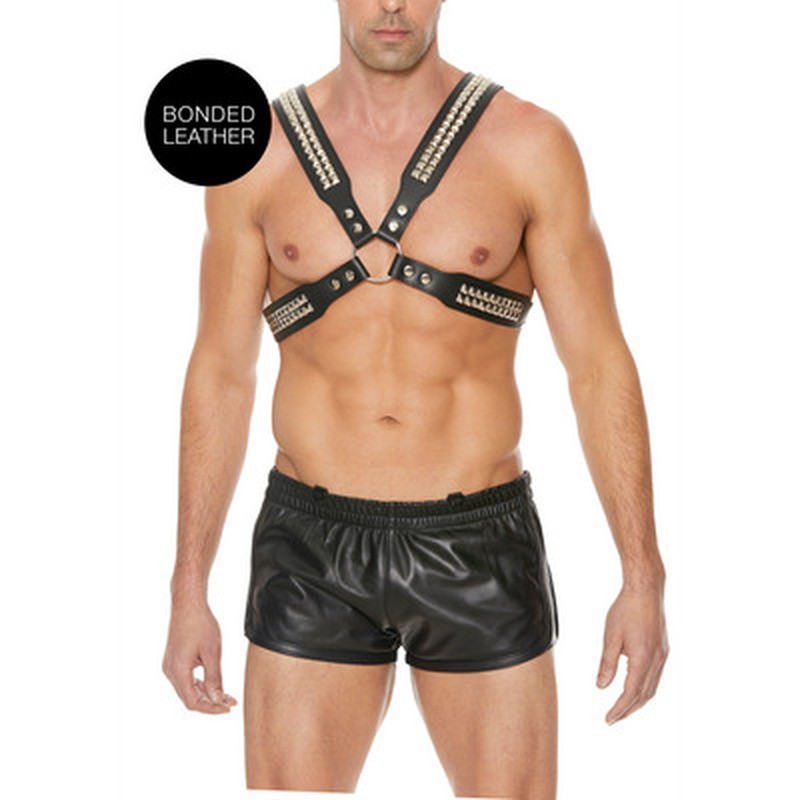 PYRAMID STUD MEN&#039;S BODY HARNESS - ONE SIZE