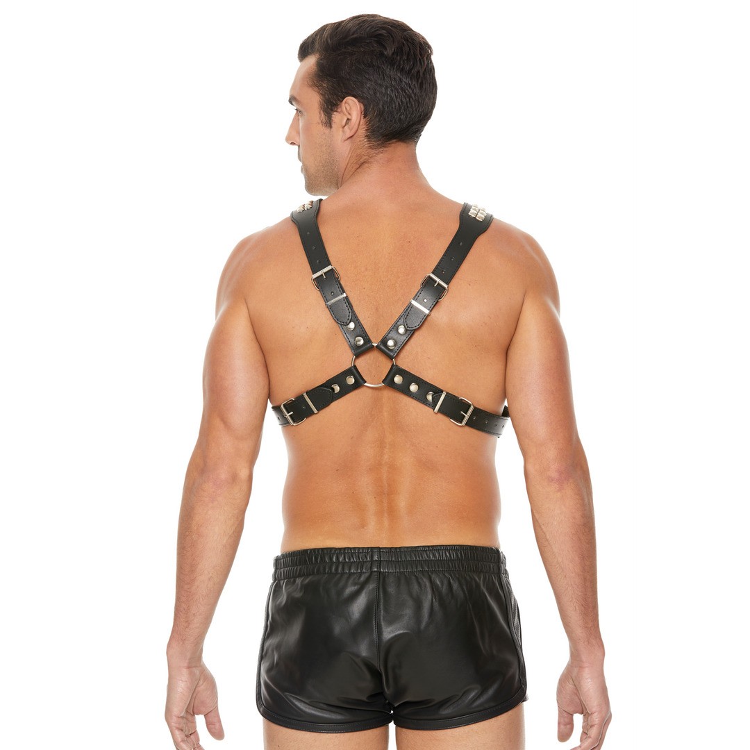 PYRAMID STUD MEN&#039;S BODY HARNESS - ONE SIZE