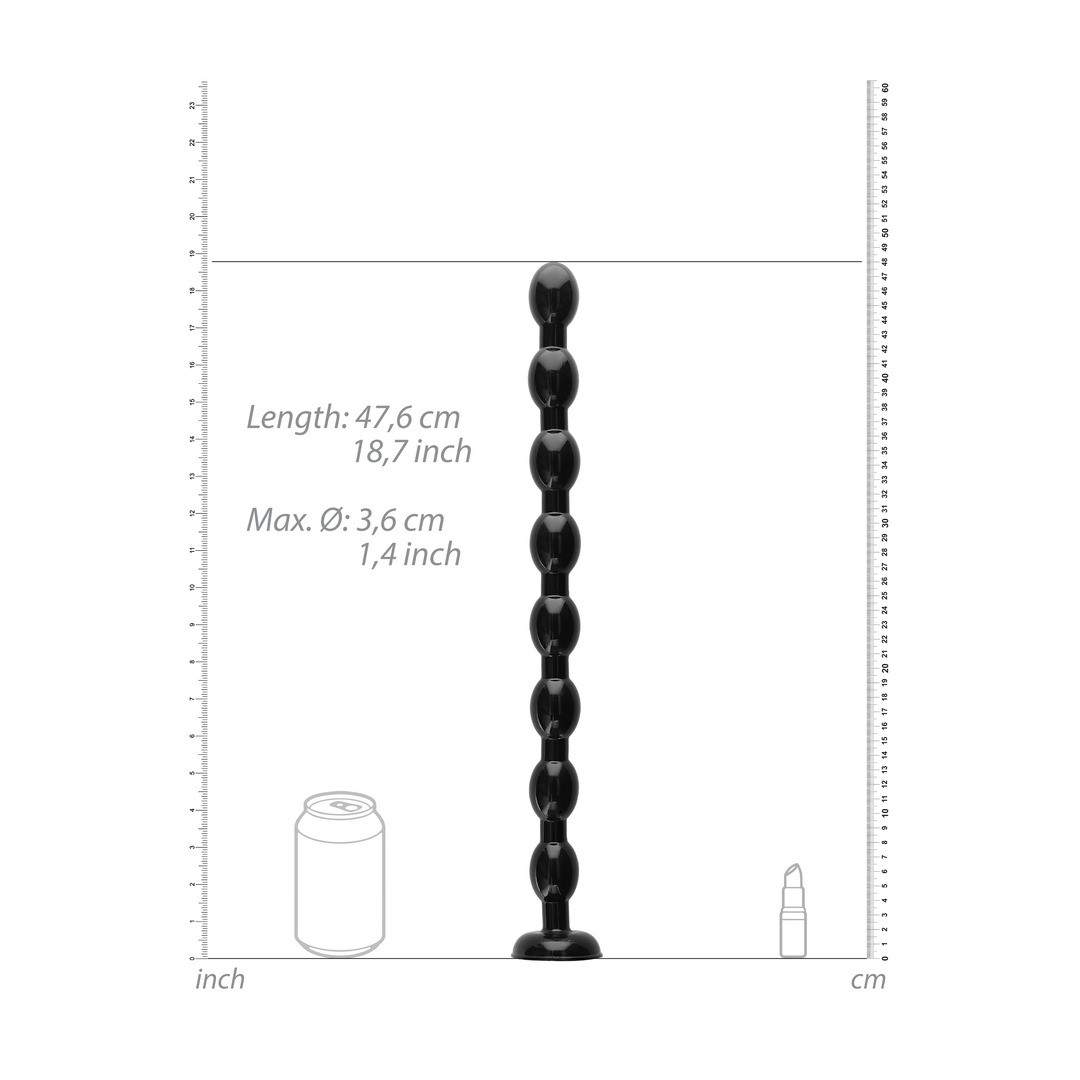 ASS SNAKE BEADED DILDO - 19 / 48 CM