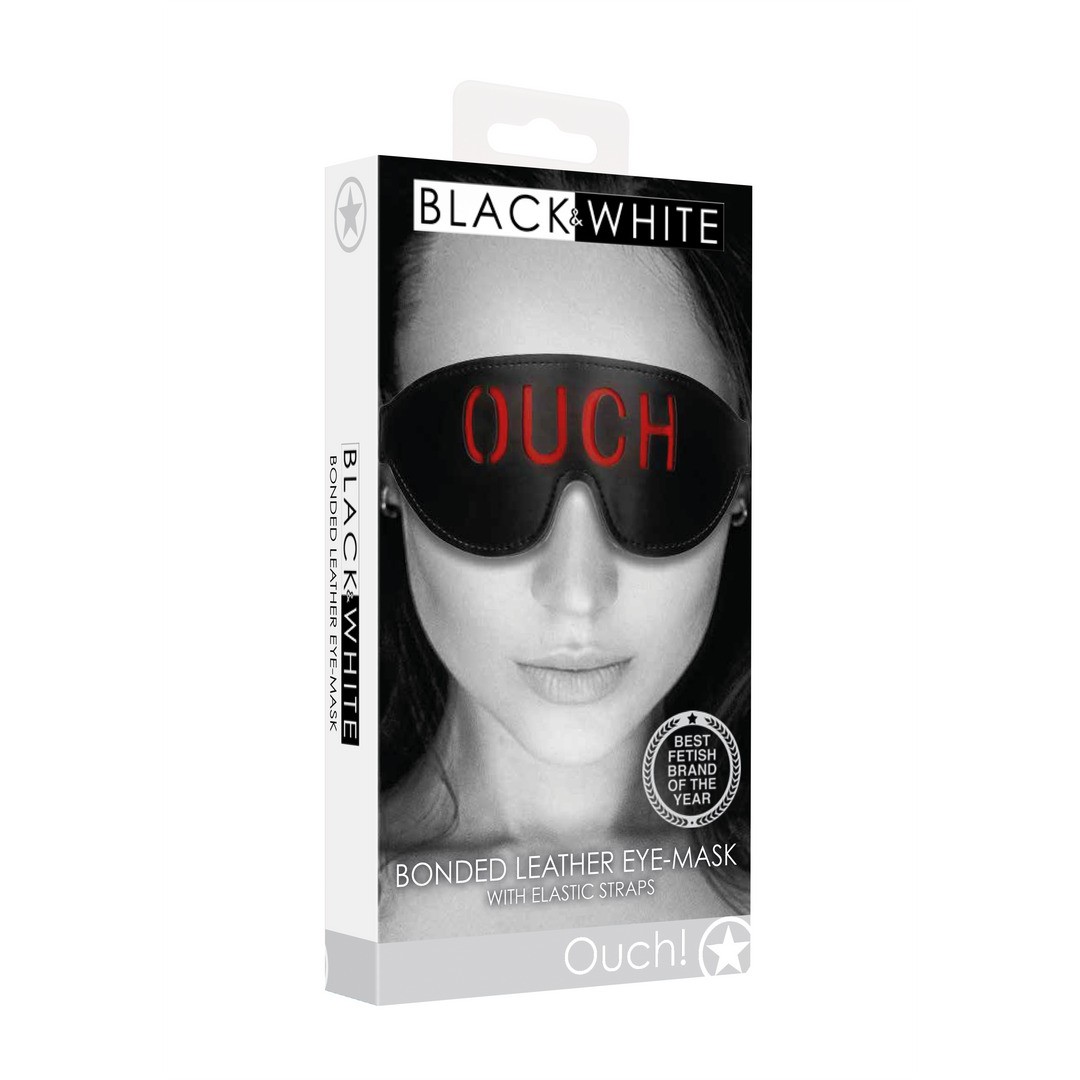 BONDED LEATHER EYE-MASK OUCH