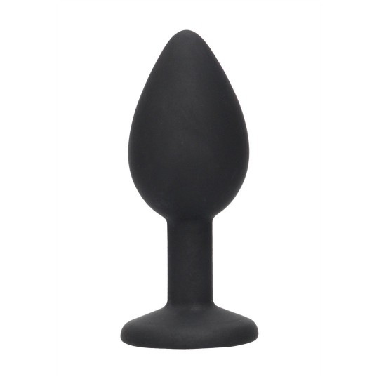 SILICONE BUTT PLUG WITH REMOVABLE JEWELRY