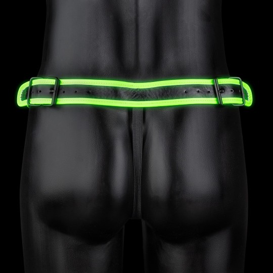 JOCKSTRAP WITH BUCKLE - GLOW IN THE DARK