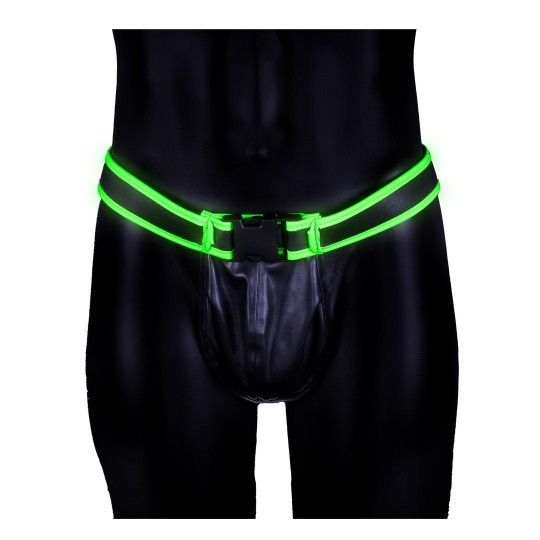 JOCKSTRAP WITH BUCKLE - GLOW IN THE DARK