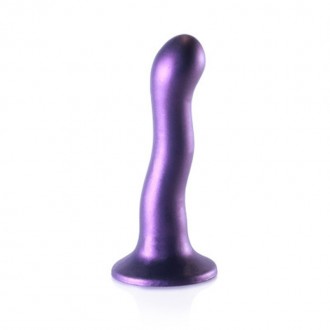 ULTRA SOFT SILICONE CURVY G-SPOT DILDO - 7'' / 17 CM