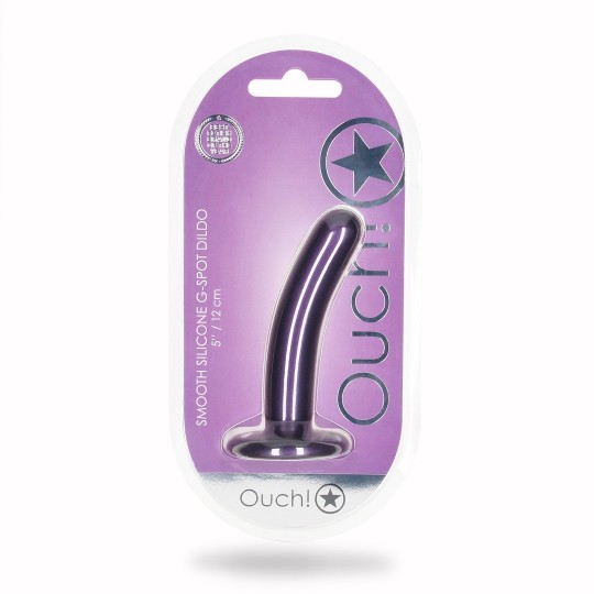 SMOOTH SILICONE G-SPOT DILDO - 5\&#039;\&#039; / 12 CM