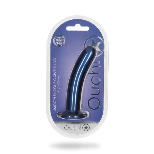 SMOOTH SILICONE G-SPOT DILDO - 6\&#039;\&#039; / 14,5 CM