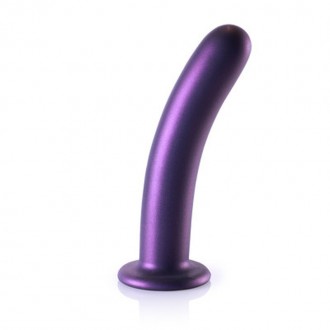 SMOOTH SILICONE G-SPOT DILDO - 7\'\' / 17 CM