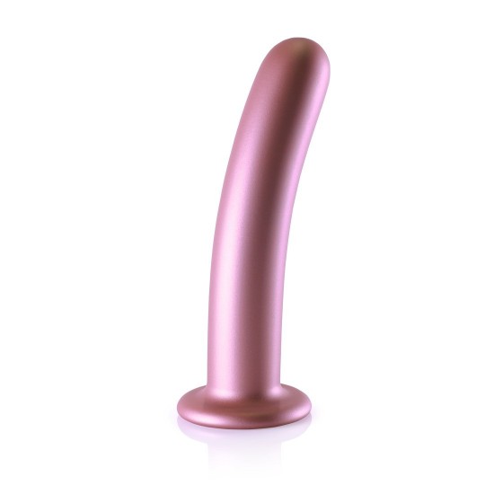 SMOOTH SILICONE G-SPOT DILDO - 7\&#039;\&#039; / 17 CM