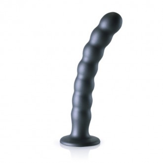 BEADED SILICONE G-SPOT DILDO - 8' / 20,5 CM